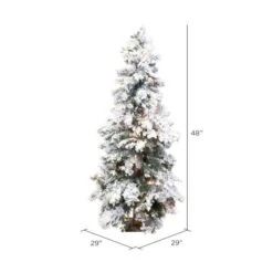 Vickerman Pre-Lit Artificial Christmas Tree (01563) -Light Bulbs Shop 015633md