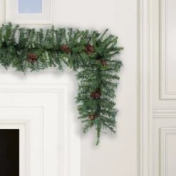 Vickerman Unlit Artificial Christmas Garland With Pine Cones (02668) -Light Bulbs Shop 026682md