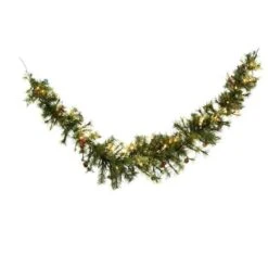 Vickerman Pre-Lit Artificial Christmas Garland (06332) 6 Vickerman Pre-Lit Artificial Christmas Garland (06332) -Light Bulbs Shop 06332amd