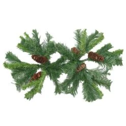Vickerman Artificial Unlit Christmas Swag With Pine Cones (11662) -Light Bulbs Shop 11662amd