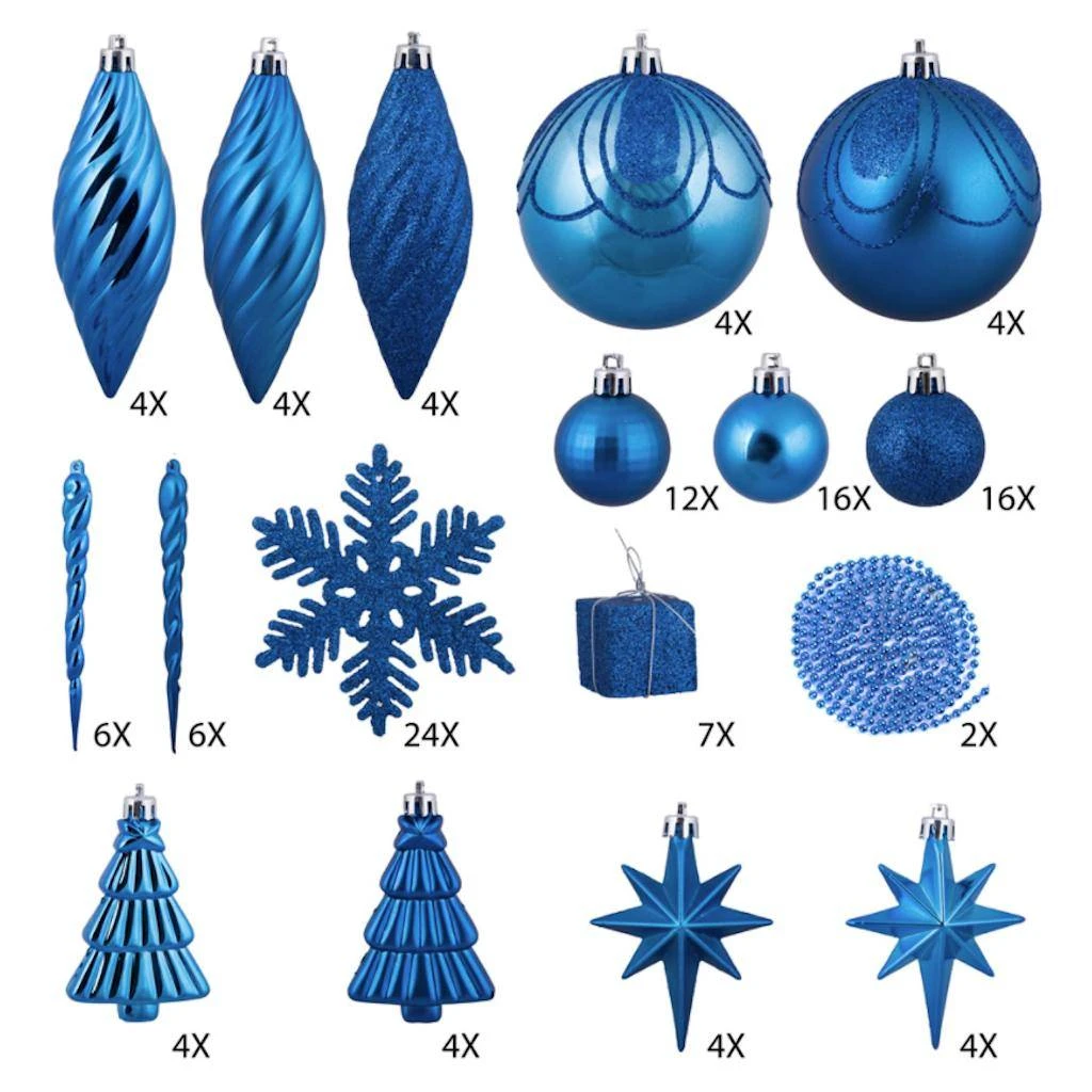Vickerman Christmas Tree Ornament Set (212233) 3 Vickerman Christmas Tree Ornament Set (212233)