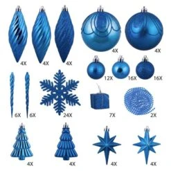 Vickerman Christmas Tree Ornament Set (212233) 6 Vickerman Christmas Tree Ornament Set (212233) -Light Bulbs Shop 212233md