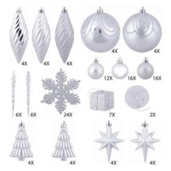 Vickerman Christmas Tree Ornament Set (212264) -Light Bulbs Shop 212264md