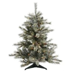 Vickerman Pre-Lit Artificial Christmas Tree With 24 Pine Cones (21594)