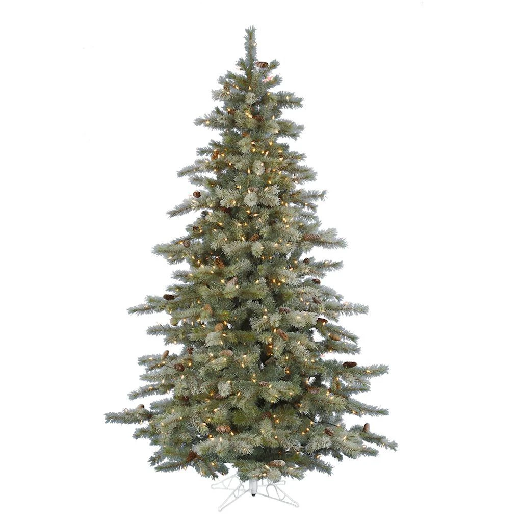Vickerman Pre-Lit Artificial Christmas Tree With 34 Pine Cones (includes Step On/Off Foot Switch) (21601) 3 Vickerman Pre-Lit Artificial Christmas Tree With 34 Pine Cones (includes Step On/Off Foot Switch) (21601)