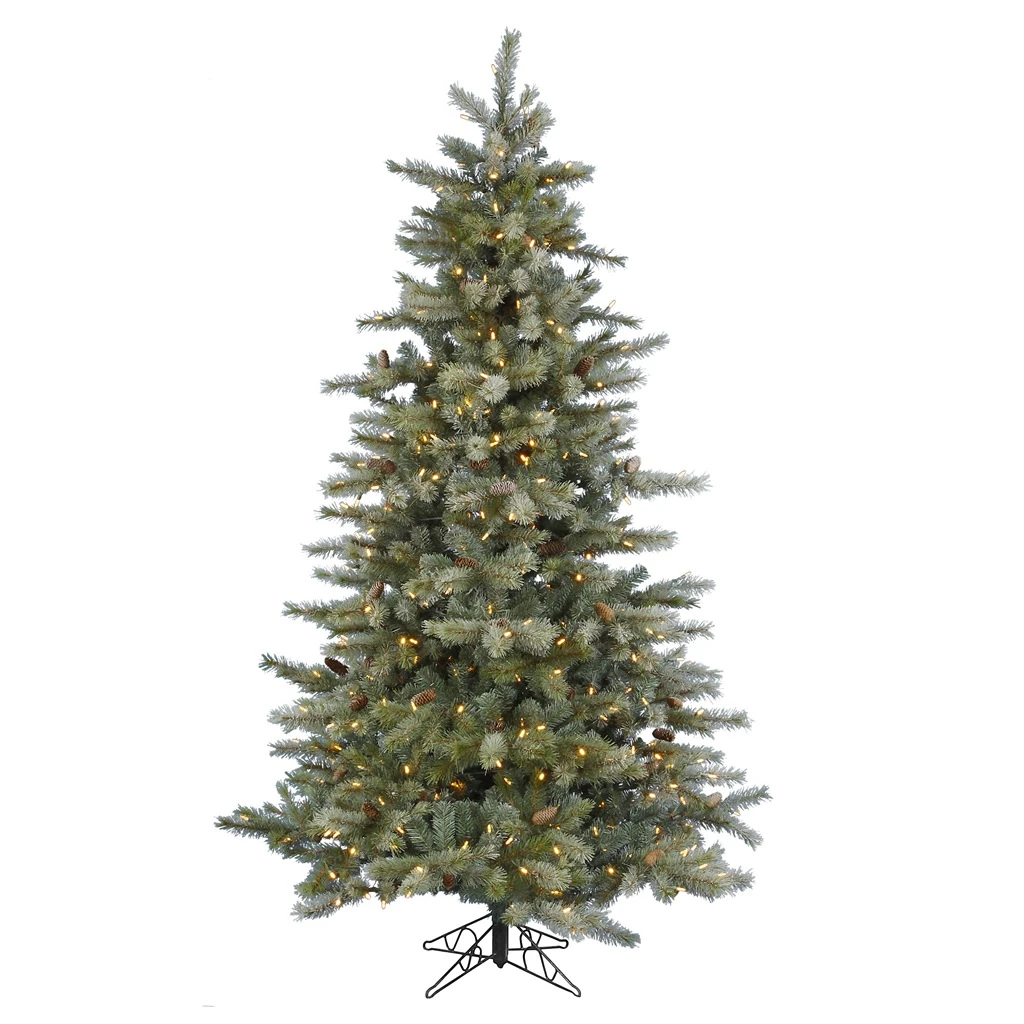 Vickerman Pre-Lit Artificial Christmas Tree With 40 Pine Cones (includes Step On/Off Foot Switch) (21605) 3 Vickerman Pre-Lit Artificial Christmas Tree With 40 Pine Cones (includes Step On/Off Foot Switch) (21605)