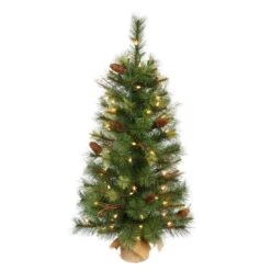 Vickerman Pre-Lit Christmas Tree With Pine Cones (22351) -Light Bulbs Shop 22351md