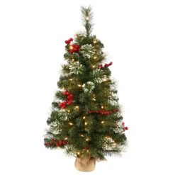 Vickerman Pre-Lit Artificial Christmas Tree With Berries (22420)