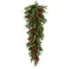 Vickerman Unlit Artificial Christmas Teardrop With Berries And Pine Cones (23346)