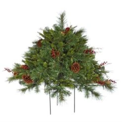 Vickerman Unlit Artificial Christmas Bush (23364) -Light Bulbs Shop 23364md