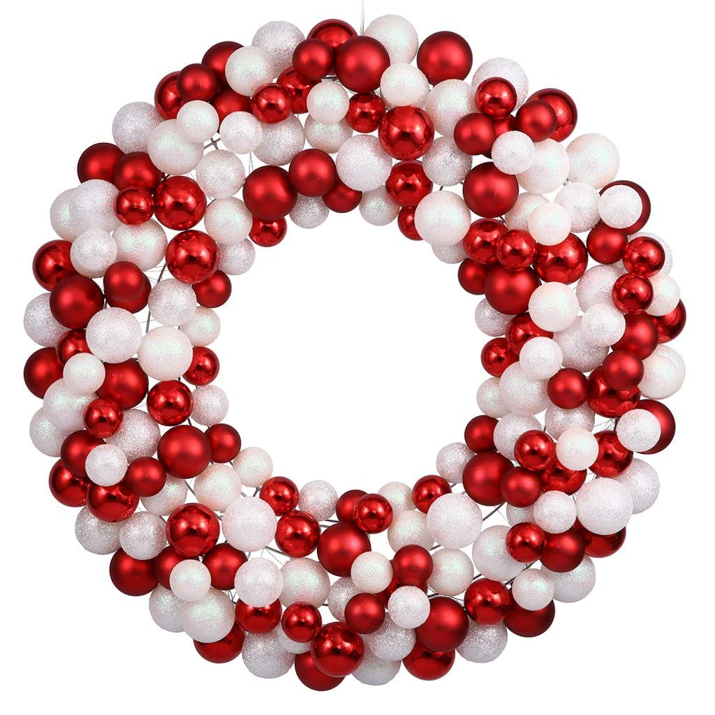 Vickerman Unlit Christmas Ornament Wreath (24749) 3 Vickerman Unlit Christmas Ornament Wreath (24749)