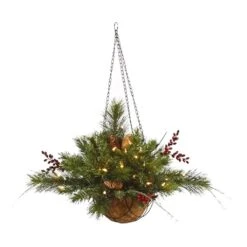 Vickerman Artificial Hanging Basket (27488)