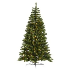 Vickerman Pre-Lit Artificial Christmas Tree (Includes On / Off Foot Switch) (27555)