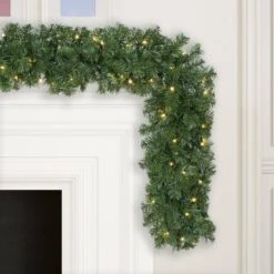 Vickerman Pre-Lit Artificial Christmas Garland (27570) -Light Bulbs Shop 275702md