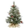 Vickerman Pre-Lit Artificial Christmas Tree With Frosted Pine Cones And Red Berries (27661) 1 Vickerman Pre-Lit Artificial Christmas Tree With Frosted Pine Cones And Red Berries (27661) -Light Bulbs Shop 27661lg
