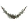 Vickerman Artificial Unlit Christmas Garland With Red Berries And Frosted Pine Cones (27673) -Light Bulbs Shop 27673lg