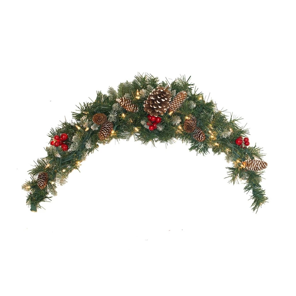 Vickerman Artificial Unlit Christmas Swag With Berries And Pine Cones (277836) 3 Vickerman Artificial Unlit Christmas Swag With Berries And Pine Cones (277836)