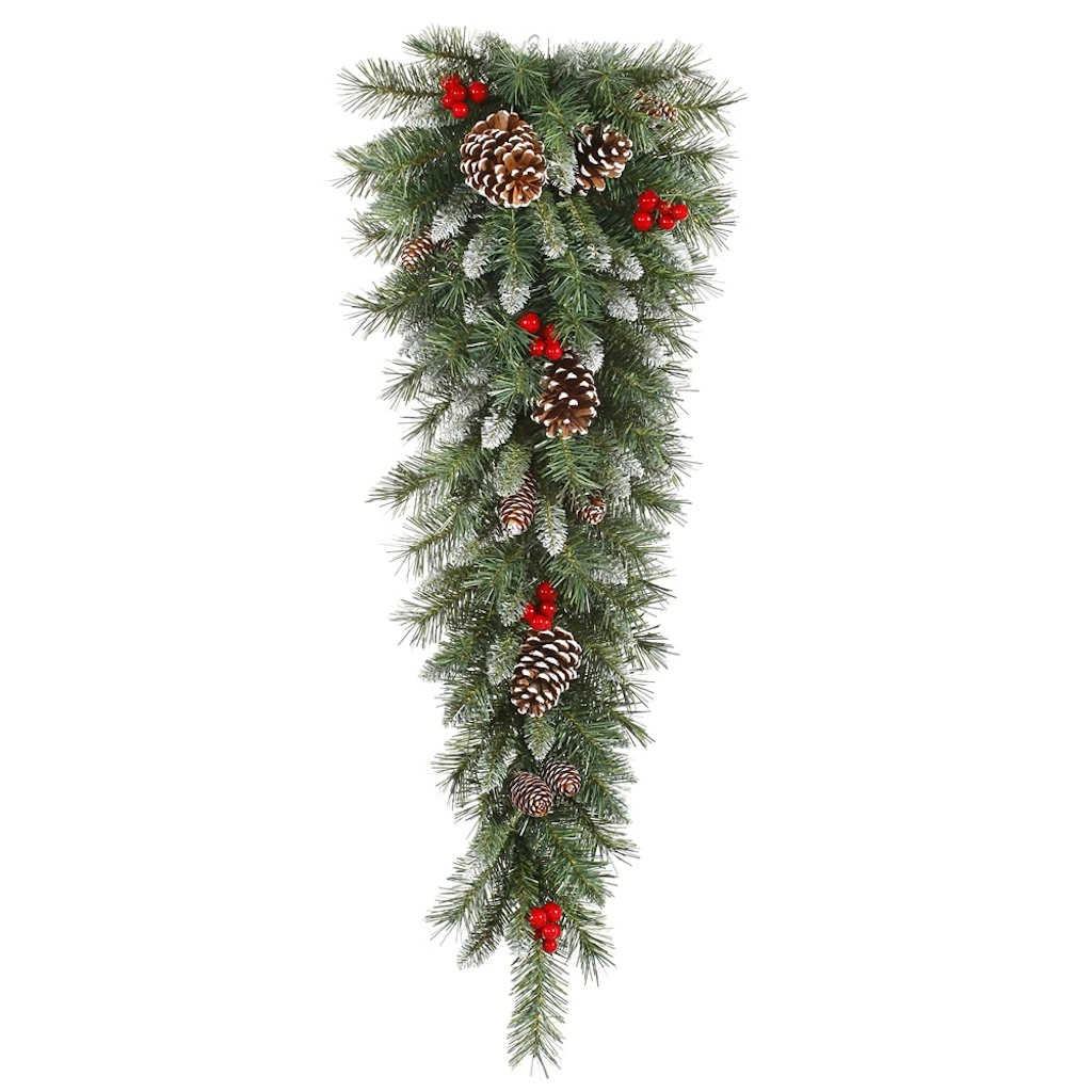 Vickerman Pre-Lit Artificial Christmas Teardrop With Red Berries (27786) 3 Vickerman Pre-Lit Artificial Christmas Teardrop With Red Berries (27786)