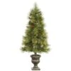 Vickerman Pre-Lit Artificial Christmas Tree With Pine Cones And Red Berries (27869) -Light Bulbs Shop 27869lg