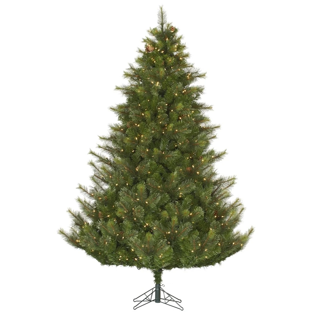 Vickerman Pre-Lit Artificial Christmas Tree With Pine Cones (Includes On / Off Foot Switch) (32171) 3 Vickerman Pre-Lit Artificial Christmas Tree With Pine Cones (Includes On / Off Foot Switch) (32171)