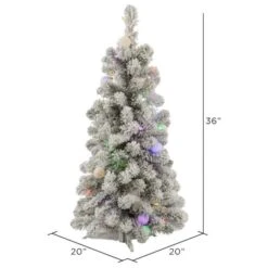 Vickerman Pre-Lit Artificial Christmas Tree (32849) -Light Bulbs Shop 328492md