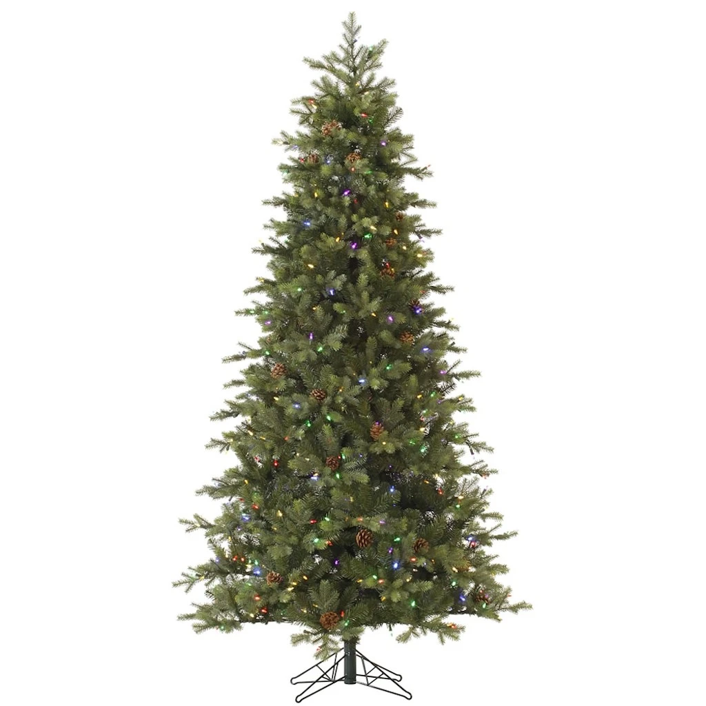 Vickerman Pre-Lit Artificial Christmas Tree With Pine Cones (Includes On / Off Foot Switch) (36535) 3 Vickerman Pre-Lit Artificial Christmas Tree With Pine Cones (Includes On / Off Foot Switch) (36535)