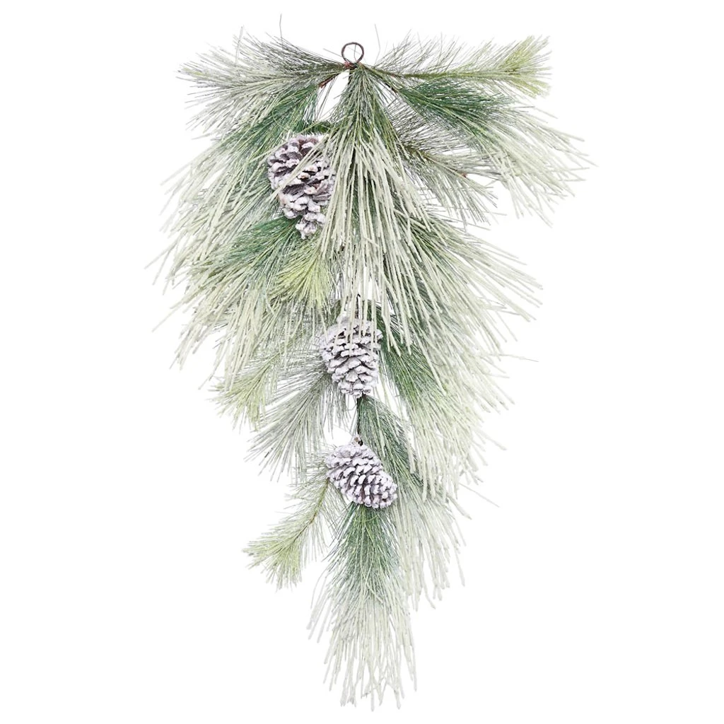 Vickerman Unlit Artificial Christmas Teardrop With Pine Cones (371923) 3 Vickerman Unlit Artificial Christmas Teardrop With Pine Cones (371923)