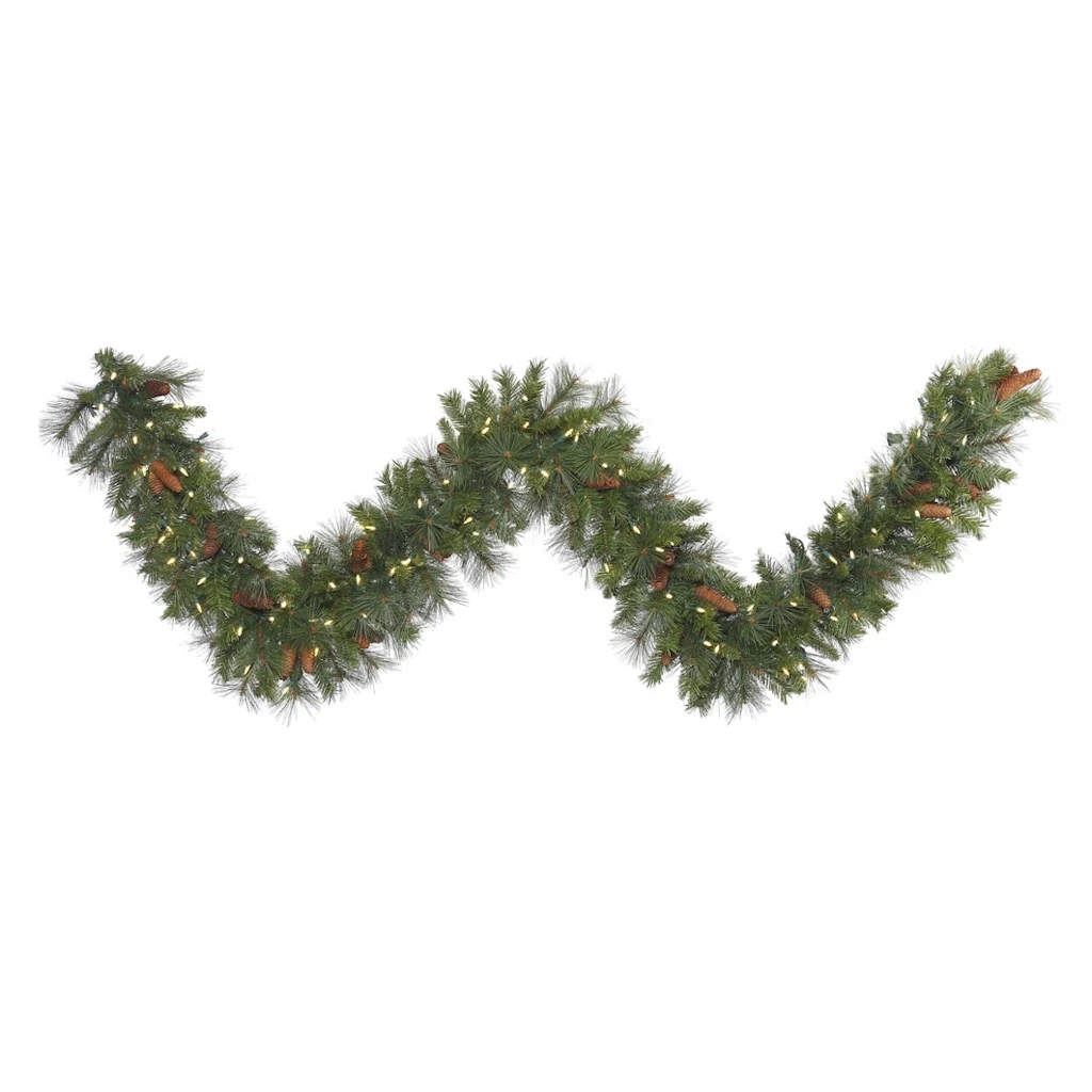 Vickerman Pre-Lit Artificial Christmas Garland With Pine Cones (373590) 3 Vickerman Pre-Lit Artificial Christmas Garland With Pine Cones (373590)