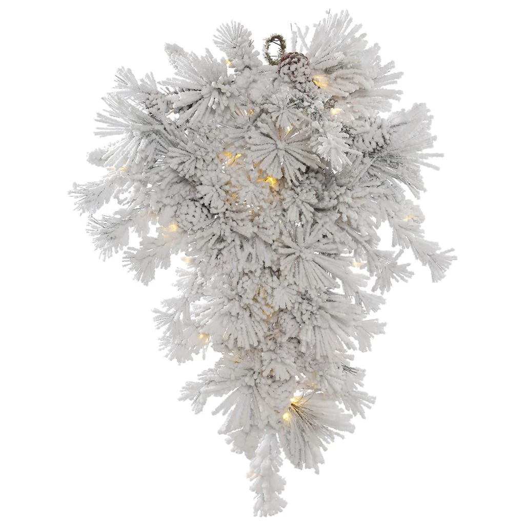 Vickerman Pre-Lit Artificial Christmas Teardrop With Pine Cones (383841) 3 Vickerman Pre-Lit Artificial Christmas Teardrop With Pine Cones (383841)