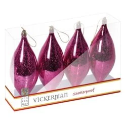 Vickerman Christmas Tree Ornament (4 Pack) (454206) -Light Bulbs Shop 454206Miscmd