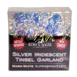 Kurt S. Adler Artificial Tinsel Garland (54210) -Light Bulbs Shop 54210packagemd