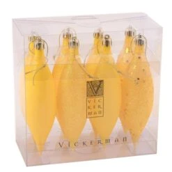 Vickerman Christmas Ornament (8 Pack) (623923) -Light Bulbs Shop 623923packmd