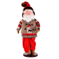 Vickerman Woodland Santa Doll With Stand (659380)