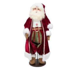Vickerman Deck The Halls Santa Doll With Stand (659908) -Light Bulbs Shop 659908md