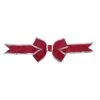 Vickerman Red-Silver Nylon Outdoor Bow (667330)