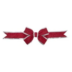Vickerman Red-Silver Nylon Outdoor Bow (667330)