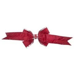 Vickerman Red-Silvr Nylon Outdoor Bow (667361) 10 Vickerman Red-Silvr Nylon Outdoor Bow (667361) -Light Bulbs Shop 667361backmd