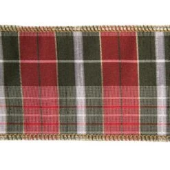 Vickerman Decorative Ribbon (694497) -Light Bulbs Shop 694497plaidmd 1