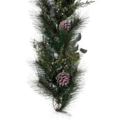 Vickerman Unlit Artificial Christmas Swag Garland With Pine Cones (703540) -Light Bulbs Shop 703540longmd