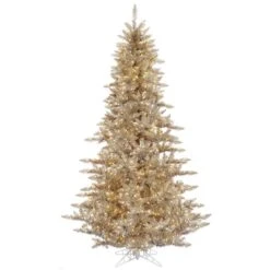 Vickerman Pre-Lit Christmas Tree (Includes On/Off Foot Switch) (28377) -Light Bulbs Shop Champagne20Firmd 2