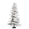 Vickerman Pre-Lit Artificial Christmas Tree (Includes On/Off Foot Switch) (27645) -Light Bulbs Shop Flocked20Idaho20Sprucelg