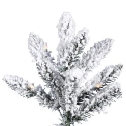 Vickerman Pre-Lit Artificial Christmas Tree (27879) -Light Bulbs Shop Flocked20Pencil20Pine20Branchmd
