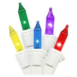 Brite Star Christmas Light String Set (36600) -Light Bulbs Shop XMasWhiteWireMultiBulb2md